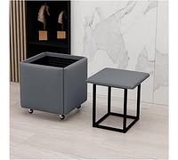 LMMIAOZ 5 in 1 Convertible Foot Stool for Bedroom Stackable Sofa Chair Stool Combination Yellow/Grey Small Size