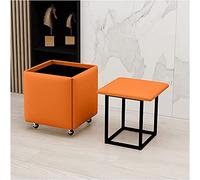 LMMIAOZ 5 in 1 Convertible Foot Stool for Bedroom Stackable Sofa Chair Stool Combination Yellow Small Orange Large
