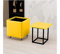 LMMIAOZ 5 in 1 Convertible Foot Stool for Bedroom Stackable Sofa Chair Stool Combination Yellow Small & Large Sizes