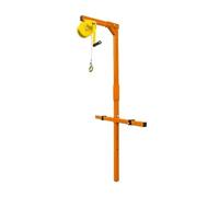 LMMIAOZ Air Conditioner Installation Lift Tools, 3HP Outdoor Unit Bracket with 15m Hand Winch, Maintenance Disassembly Crane for Easy HVAC Setup and Support