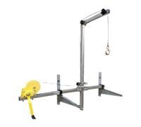 LMMIAOZ Air Conditioner Installation Lifting Tools - Self-Locking Manual Winch with 30m Cable & Folding Bracket for Outdoor Unit Setup, Heavy Duty & Easy to Use