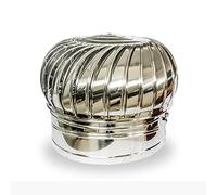 LMMIAOZ Chimney Cowl with Rotating Cap Ventilation,Turbine Ventilator,Rotating Chimney Cowl Cap Spinner Anti-downdraught Chimney Spinner Cowl,Rotating Cap,Top,Hat,400mm