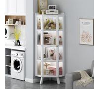 LMMIAOZ Clear Display Case,Wall Showcase Display Cabinet,Glass Display Cabinet,Curio Cabinets,Tall Bookshelf Bookcase With Glass Doors,Storage Cabinet,Large Display Cabinet With