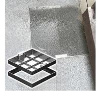 LMMIAOZ Driveway Septic Tank Covers, Public Recessed Manhole Cover, All Stainless Steel Rectangular Sewage Basin Lid, Non-Slip Reinforced Sewage Basin Cover, Outdoor Inspection
