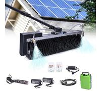 LMMIAOZ Electric Solar Panel Cleaning Brush With Roller, Automatic Outdoor Window Cleaner, Dual Power Supply For Efficient Maintenance,7.5M/24.6Ft
