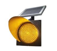 LMMIAOZ LED Flashing Solar Traffic Light, Traffic Signals Signs Lights with Solar Panel, IP65 Waterproof Signal Light, Emergency Lights (30cm/12in)