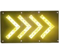 LMMIAOZ Led Magnetic Traffic Guide Light, 18 * 33in Foldable LED Arrow Blanket Road Traffic Arrow Warning Sign Mobile Arrow Banner for Construction, Fire, Rescue, Highway Safety,