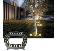LMMIAOZ LED-Ring-Baumumarmungslampe für den Außenbereich, 12-W-LED-Baumstrahler, wasserdichtes IP65-Bodenlandschaftslicht, 24-V-Ring-Wellenstrahler für den Außenbereich
