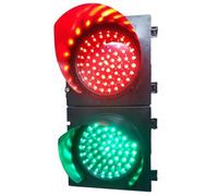 LMMIAOZ LED Traffic Light, Red/Green Traffic Indicator Stop Light, Traffic Signals Signs Lights, Outdoor Waterproof, for Road, Dock Bay, Toll Station, Curves, Bridges(DC 24V,300m