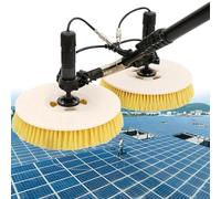 LMMIAOZ Long Reach Solar Panel Cleaning Kit - Telescopic Water Fed Brush & Rod (3.5m/11.5ft) for Efficient Outdoor Roof & Window Cleaning - Essential Solar Maintenance Tool