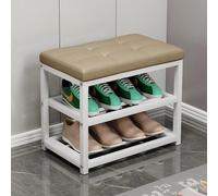 LMMIAOZ Multifunctional Storage Stool Stylish Shoe Shine Bench Space Saving Entryway Furniture Comfortable Couch Chair Versatile Office Stool for Home & Living Room Use