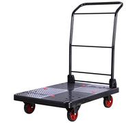 LMMIAOZ Multifunctional Storage Trolley,Multi-Function Shopping Trolley Fold Flatbed Truck Trolley Dray Lorry Carry a Small Trailer Storage Hand Trucks