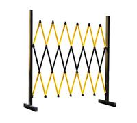 LMMIAOZ Retractable Barrier Expandable Metal Traffic Fence Outdoor Safety Gate for Elevators Black 1.2x3.5m/3.9x11.5ft -Crowd Control Solution
