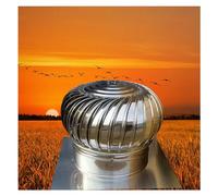 LMMIAOZ Rotating Chimney Cowl Cap Spinner,Ventilation Chimney Cowl,Roof Vents,Cowl Cap with Claw Base Energy Saving,Anti Downdraught Spinner Cowl,Protector Cap Air Vent Grille
