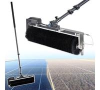 LMMIAOZ Solar Panel Cleaning Brush Kit With Adjustable Pole, Automatic Rolling Brush For Efficient Solar Panel Maintenance, Ideal For Residential And Commercial Use,3.5M