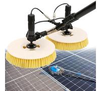 LMMIAOZ Solar Panel Cleaning Kit - Extendable Lightweight Brush with Water Fed Pole (24.6ft) for Efficient Roof Window & Greenhouse Cleaning - Perfect Solar Maintenance Tool