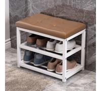 LMMIAOZ Stylish Multifunctional Shoe Shine Stool Space Saving Entryway Bench Compact Office Seat Versatile Living Room Furniture Perfect Home Decor Solution