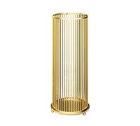 LMMIAOZ Umbrella stand Simple Modern Umbrella Rack Stand, Metal Round Umbrella Holder for Umbrella Walking Sticks Toys, 24 × 58cm (Color : White) (Gold)