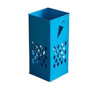 LMMIAOZ Umbrella Stands Indoor, Modern Design Metal Umbrella Holder, Hollow-Out Umbrella Rack, Classified Storage, Entry Hallway Decor, 23X23X50Cm/Black (Blue)