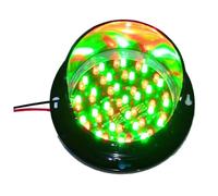 LMMIAOZ Wall-mounted Traffic Signal, Red/green/yellow Stop Light, IP67 Protection, Completely Waterproof, for Toll Booths, Shopping Centres, Parking Lanes(Two-colour,100mm-12V)