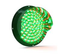 LMMIAOZ Wall-mounted Traffic Signal, Red/green/yellow Stop Light, IP67 Protection, Completely Waterproof, for Toll Booths, Shopping Centres, Parking Lanes(Two-colour,300mm-12V)