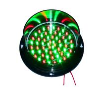 LMMIAOZ Wall-mounted Traffic Signal, Red/green/yellow Stop Light, IP67 Protection, Completely Waterproof, for Toll Booths, Shopping Centres, Parking Lanes(Two-colour,125mm-24V)