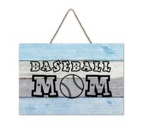 LMMIXEE Baseball Mom Wooden Pallet Vintage Funny Signs with Inspirational Quotes 8x12 inch Rustic Wooden Wall Art Farmhouse Decor Kitchen Retro Hanging Sign Housewarming Gift