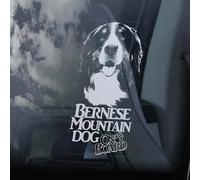 LMMIXEE Bernese Mountain Dog on Board Stickers Car Decal Window Decal Berner Sennenhund Sign Decal Dog Mom Dad Vinyl Die Cut Decals Funny Dog Bumper Stickers Bernese Mountain Dog Gift