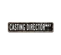 LMMIXEE Casting Director Metal Sign Casting Director Street Signs Customized Casting Director Decor Farmhouse Metal Wall Sign Rustic Wall Art Kitchen Home Decor Signs Housewarming Gift 18x4in