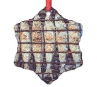 LMMIXEE Grilled Sardines Christmas Ornaments 2024 Grilled Sardines Lover Gifts Ornament for Christmas Tree Decor Custom Ornament Funny Food Hanging Tree Ornament Merry Xmas for Family Friends