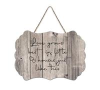 LMMIXEE Love Grows Best in Little Houses Just Like This Wooden Pallet Modern Rustic Signs 8x12 inch Rustic Wooden Wall Art Farmhouse Decor Kitchen Wall Sign Home Decor Housewarming Gift