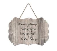 LMMIXEE Love Grows Best in Little Houses Just Like This Wooden Pallet Modern Rustic Wood Plaque 6x10 inch Rustic Wooden Wall Art Farmhouse Decor Kitchen Wall Sign Home Decor Housewarming Gift