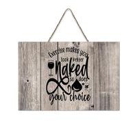 LMMIXEE Makes You Look Better Naked So Does Wine Your Choice Wooden Pallet Vintage Signs 6x10 inch Rustic Wooden Wall Art Farmhouse Decor Kitchen Retro Hanging Sign Housewarming Gift