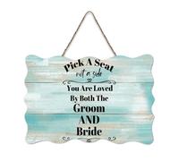 LMMIXEE Pick A Seat Not A Side You Are Loved Wood Sign Words Letters Wood Plaque Farmhouse Decor Wall Art Wall Hanger Sign for Home Kitchen Bathroom Living Room 6x10 inch