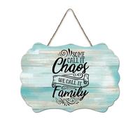 LMMIXEE Retro Vintage Wooden Pallet Sign Some Call It Chaos We Call It Family Wood Signs 8x12 inch Farmhouse Wall Art Hanger Family Wall Decor for Bedroom Living Room Housewarming Gift