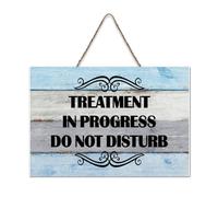 LMMIXEE Rusti Inspirational Quote Wood Signs Treatment In Progress Do Not Disturb Wall Art Retro Wood Plaque Farmhouse Wall Decor for Home Man Cave Gate Garden Bars Cafes 6x10 inch