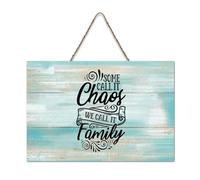 LMMIXEE Some Call It Chaos We Call It Family Bohemia Wood Plaque Wall Art Rustic Wall Decorations for Living Room Kitchen Home Decor Hanging Signs Housewarming Gift 6x10 inch