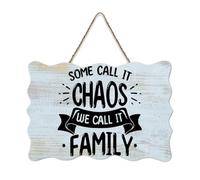 LMMIXEE Some Call It Chaos We Call It Family Wooden Pallet Vintage Funny Wood Signs 6x10 inch Rustic Wooden Wall Art Farmhouse Decor Kitchen Retro Hanging Sign Housewarming Gift