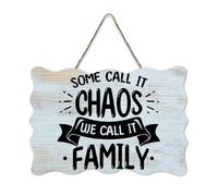 LMMIXEE Some Call It Chaos We Call It Family Wooden Pallet Vintage Funny Wood Signs 8x12 inch Rustic Wooden Wall Art Farmhouse Decor Kitchen Wall Sign Home Decor Housewarming Gift