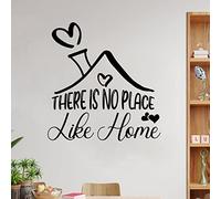 Lmmixee There is No Place Like Home Vinyl Wall Decals Words Letters Removable Wall Stickers Farmhouse Wall Art Home Decor for Home Bedroom Kitchen Office School 28 Inch