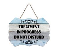 LMMIXEE Treatment In Progress Do Not Disturb Vintage Funny Wood Plaque Wall Decorations for Living Room Rustic Wall Art Kitchen Retro Hanging Sign Housewarming Gift 6x10 inch
