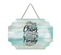LMMIXEE Vintage Wooden Pallet Sign Some Call It Chaos We Call It Family Wood Signs 6x10 inch Farmhouse Wall Decor Wall Art Hanger Home Decor for Home Kitchen Bathroom Living Room