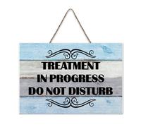 LMMIXEE Vintage Wooden Pallet Sign Treatment In Progress Do Not Disturb Wood Signs 8x12 inch Family Wall Decor Farmhouse Decor Wall Art Hanger for Home Bedroom Kitchen Living Room