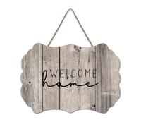 LMMIXEE Welcome Home Vintage Country Wood Plaque Motivational Wall Art Rustic Wall Decorations for Living Room Kitchen Retro Hanging Sign Housewarming Gift 8x12 inch