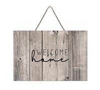 LMMIXEE Welcome Home Vintage Country Wooden Signs Motivational Wall Art Rustic Wall Decorations for Living Room Kitchen Retro Hanging Sign Housewarming Gift 6x10 inch