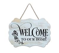LMMIXEE Welcome to Our Home Vintage Country Wooden Signs Motivational Wall Decorations for Living Room Rustic Wall Art Kitchen Wall Sign Home Decor Housewarming Gift 8x12 inch
