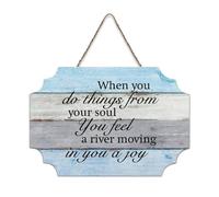 LMMIXEE When You Do Things from Your Soul Wooden Pallet Vintage Funny Wood Signs 8x12 inch Rustic Wooden Wall Art Farmhouse Decor Kitchen Wall Sign Home Decor Housewarming Gift