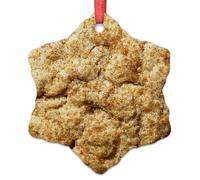 LMMIXEE Whole Grain Biscuits Christmas Ornaments 2024 Whole Grain Biscuits Gifts Ornament for Christmas Tree Decor Ornament Delicious Food Hanging Tree Ornament Merry Xmas for Family Friends