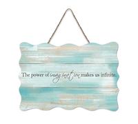 LMMIXEE Wooden Pallet Sign The Power of Imagination Makes Us Infinite Wood Signs 6x10 inch Farmhouse Wall Decor Wall Art Hanger Home Decor for Home Bedroom Kitchen Living Room