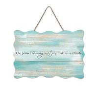 LMMIXEE Wooden Pallet Sign The Power of Imagination Makes Us Infinite Wood Signs 8x12 inch Farmhouse Wooden Family Wall Art Decor Wall Hanger for Home Kitchen Bathroom Living Room